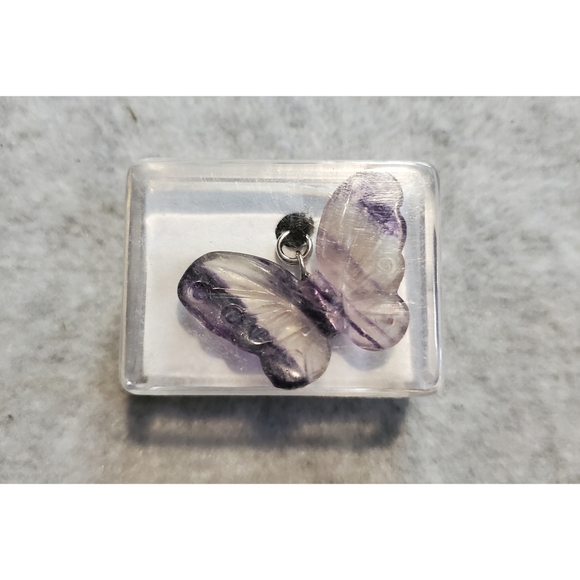 Vintage Jewelry - Fluorite Butterfly Necklace